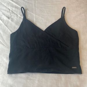 hollister black wrap tank